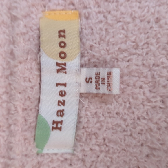 Light Pink Fuzzy Crop Top and Cardigan - Picture 7 of 9